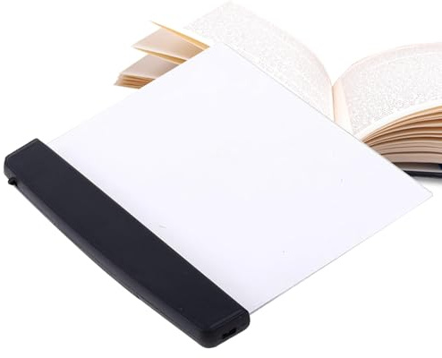 Lampada da lettura LED - Luce da pannello ricaricabile, luce da comodino piatta, illuminatore compatto per pagine | Luminosità regolabile, controllo touch superficiale, raggio di lettura sottile