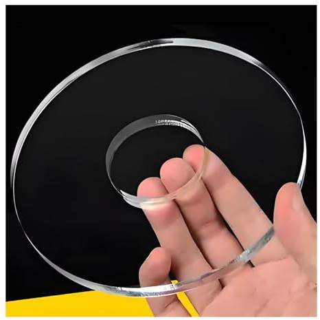 DQZRTUECA Lastre acriliche Disco anulare ID 4 cm Diametro Esterno 6 cm Spessore 1-10 mm(Thickness:2mm)