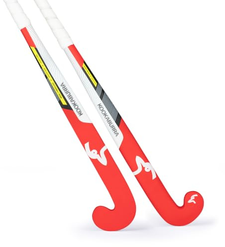 Kookaburra Indoor Inferno Wooden Hockey Stick with Fibreglass (34 Light)