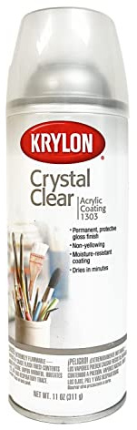 Krylon® Crystal Clear 11oz. Aerosol Spray - Permanent Gloss Surface Protection (Pkg/3)