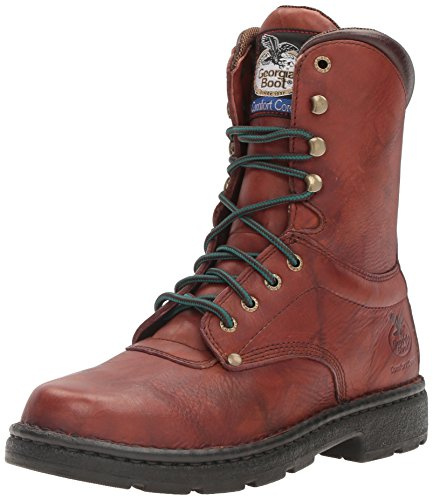 Georgia Boot Eagle Light Work Boot, Russet Wildwood, Size 13(W)