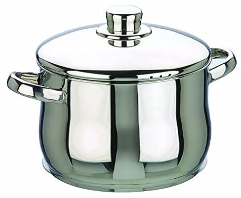 IBILI - Olla con tapa oslo, 20 cms, Acero inoxidable, Apta para induccion