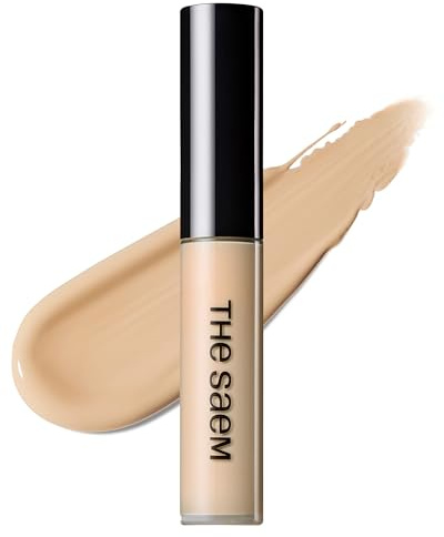 THE SAEM Cover Perfection Tip Concealer - High Coverage Long Lasting Concealer for Dark Circles & Blemishes, 0.2 fl oz (6.5g) - No 2.0 Rich Beige