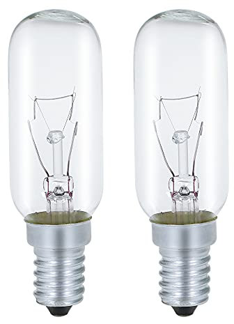GMY E14 40W Dunstabzugsbirne Glühbirne, T25 230V Warmweiß 2700K Dimmbar Glühlampe für Dunstabzugshaube, Deckenleuchte, 2 Stück