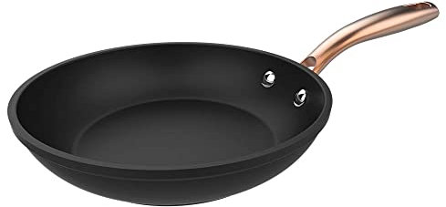 Cecotec Poêle Polka Fantasy 20 Bucket Golden. Diamètre 20, aluminium forgé, revêtement antiadhésif Platinum Plus Teflon, sans PFOA, manche en acier inoxydable, convient pour induction