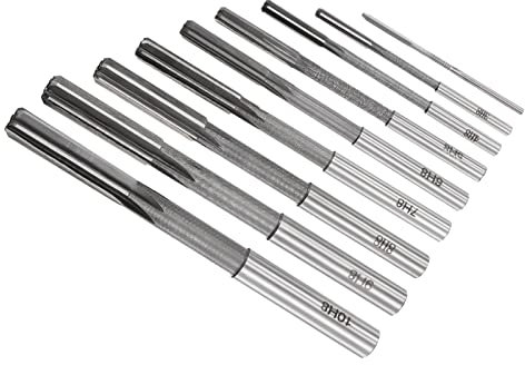 CoCud Mandrin Alésoirs Ensemble, 2mm 3mm 4mm 5mm 6mm 7mm 8mm 9mm 10mm Diamètre H8, Fraisage Fraise - (Applications: pour Tour Perçage Machine), 9- Pièces