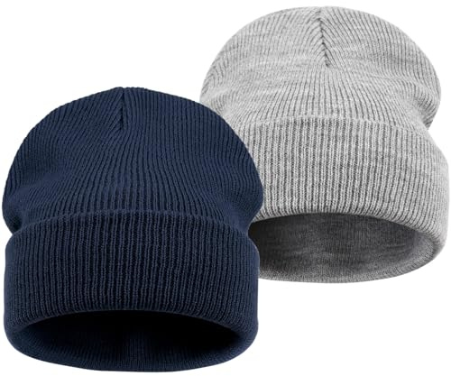 DRESHOW Toddler Beanie Bambini Cappelli Invernali Bambini Morbida Maglia Unisex Cappello per Bambini Ragazzi Ragazze Cappello Caldo per 6-36 Mesi
