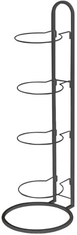 Generisch Fußballständer, Fußballhalter, Basketball Rack 4 Schicht Basketballhalter Kohlenstoffstahl Hochleistungsbasketball Stand Lacknagelfreier Mehrzweck vertikaler Ball Rack