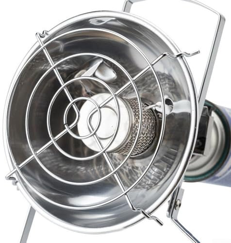 Yhenlovtt Riscaldatore esterno, riscaldatore a gas portatile, stufa da campeggio per attività fredde, consumo d'aria 1.0KW è 72G/hr