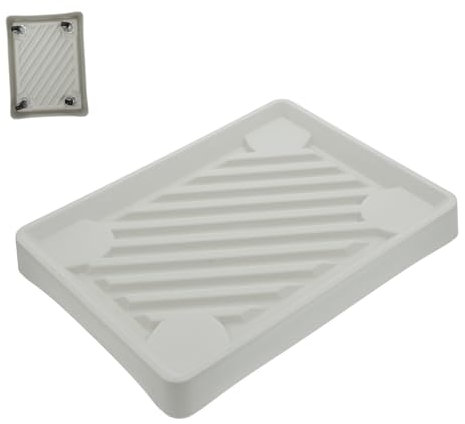 Toyvian Support à Plantes à roulettes Rectangulaire Bac de Drainage Mobile pour Pots de Fleurs Design Respirant 1 Pièce en Plastique Renforcé