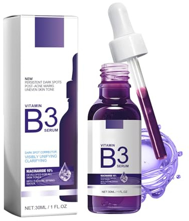 Mnozreo B3 Sérum Hhydratant pour le Visage,Raffermissement et éclaircissement,30ML,1PC,Réduit l'Apparence des Taches et des Ridules