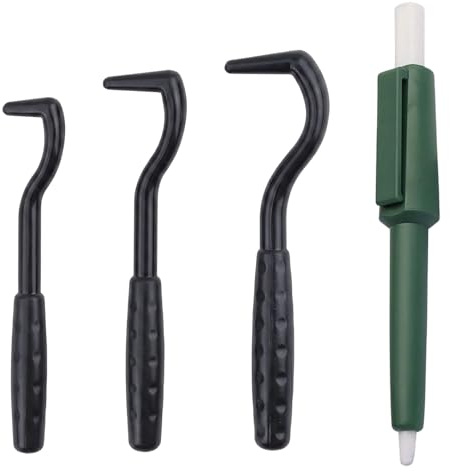 TEOZBLU Kit de 4 Piezas Pinzas Garrapatas Perros y Gatos, Incluye 1 Bolígrafo Extractor Verde Oliva y 3 Pinzas para Quitar Garrapatas de Forma Segura y Eficaz, Herramienta para Mascotas y Humanos