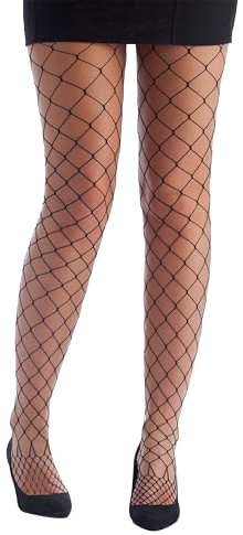 Axho Collant résille noir grosse maille