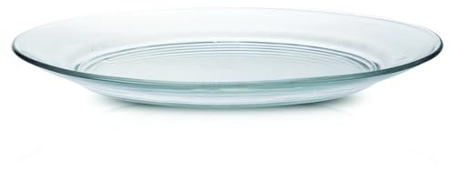 Duralex 3009AF06A1111 Lys Transparent Teller flach, 28cm, Glas, transparent, 6 Stück