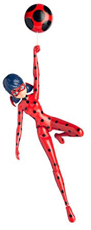 Miraculous 7.5-Inch Jump and Fly Ladybug Action Doll