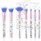 WLLHYF Fächer-Make-up-Pinsel-Set, 7-teiliges Crystal Sparkles Powder Foundation-Pinsel Makelloser Puderpinsel, Beauty Cosmetic Foundation Powder Blusher Lidschatten-Misch-Concealer-Highlight-Pinsel