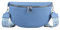 Damen Tasche Crossbody Gürteltasche Brusttasche Umhängetasche Bodybag Hüfttasche Crossover Bauchtasche Schultertasche Handytasche Kunstleder Hellblau