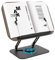 Gwezmxs Leggio per Libri, 360° Base Girevole, Portatile Legno Supporto per Libri Regolabile, Grandi Pieghevole Poggia Libro, Book Stand Holder