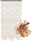Garbenat Holz Perlenvorhang - 90 x 175cm Bambusvorhang 31-Zeilen Retro Teilervorhang mit Perlen Diamant Muster-PerlenTürvorhang Baumwollfaden Seilvorhang - Beige, Braun