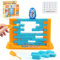 TIVUNORON Pinguin Wand Spiel, Pinguin Block Spiel, Pinguin Wackelturm Stapelspiel, Puzzle-Stapelspiele für Kinder, Pädagogische Familie Brettspiel, für Kinderpartys und Eltern-Kind-Interaktion