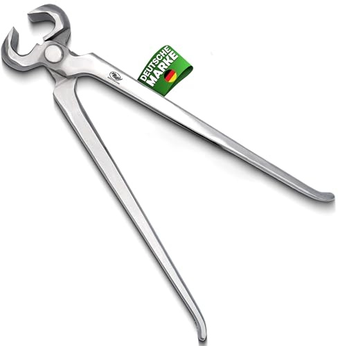 Pince à sabots pour animaux de ferme. Pinces à sabots robustes pour chevaux, bovins, chèvres, coupe-sabots en acier inoxydable – Accessoire de soin des sabots durable pour maréchals et sabots (38 cm)