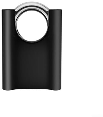 Robustes Zahlenschloss für den Außenbereich, großes 4-stelliges Code-Vorhängeschloss mit 8 mm gehärtetem Stahlbügel für Garage, Schule, Tor, Schuppen, Lager (schwarz)