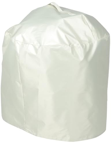 Abaodam Funda para Barbacoa Redonda 50x46 Cm, Cubierta Ajustable para Parrilla de Gas Beige 210d, Protección contra Polvo, Agua y Rayos UV para Exterior y Camping