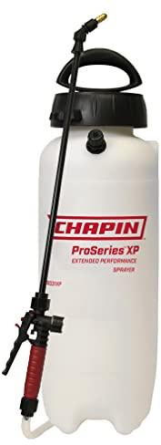 Chapin International 26031XP Chapin ProSeries Poly Sprayer for Fertilizer, Herbicides and Pesticides, 3-GA, 3-Gallon, Translucent White