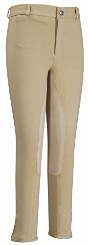 TuffRider Kid's Cotton Full Seat Breeches, Light Tan, 10