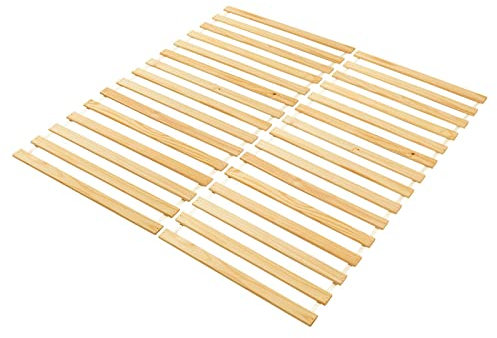 IDIMEX Rollrost mit 15 Latten im 2er Set, Stabiler Lattenrost aus Kiefer in 90 x 200 cm