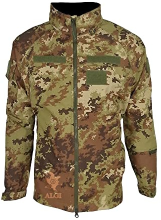 ALGI Giacca Militare Termico Impermeabile Vegetato Mimetico (M)