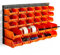 VonHaus 30 Pcs Wall Mount Storage Organiser Bin Panel Rack - DIY Tool Bits Boxes