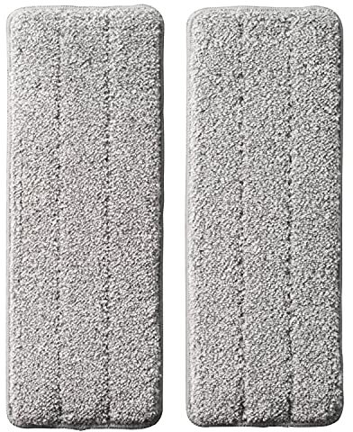 CleanAid Formosa 2 Bodenwischer Ersatzbezüge - Wischmopp Set mit Eimer, Flachwischer, Extra Langer 155 cm Edelstahl Stiel, 2 Mikrofaser Wischbezüge - (Ersatzbezug)