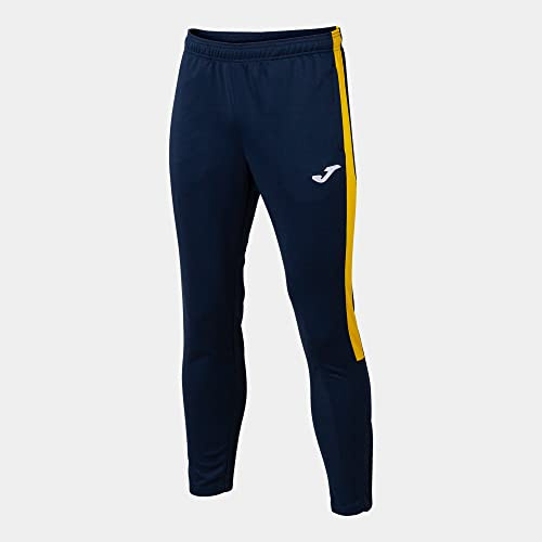 Joma Hombre Pantalón Deportivo, Marino/Amarillo, S