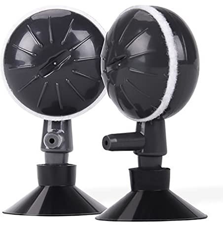 WANGCL 2 Stück Luftsprudelsteine, rotierende Luftsteinscheibe, verstellbare Sauerstoff-Ausströmungspumpe mit Saugnäpfen für Aquarien, Aquarien, Hydrokultur-Pumpe