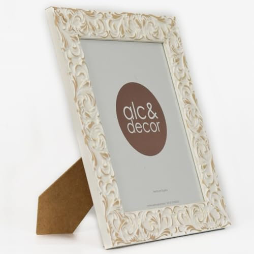 ALC&DECOR/PORTAFOTO BARROCO BLANCO/ 15x20 / DECORACIÓN ESPECIAL PARA TU CASA