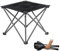 FUNDANGO Campinghocker Faltbar Ultraleicht, Tragbarer Klapphocker Camping Hocker mit Tragetasche, Klappbarer Hocker Falthocker für Camping Wandern Angeln, Angelhocker bis 150KG belastbar, Schwarz