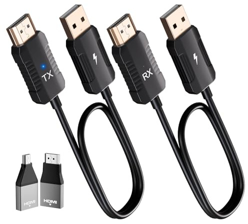 Anytrox Wireless HDMI Transmitter and Receiver 4K Decode 1080P Output, HDMI Wireless Extender, Plug & Play, Support 2.4/5GHz for Streaming Video and Audio to Monitor from Laptop/Pc/Tv Box (Black)