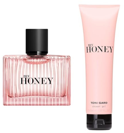 Toni Gard MY HONEY FOR WOMAN Set Eau de Parfum 40 ml und Shower Gel 150 ml floraler und fruchtiger Damenduft mit Himbeere Moschus Lotusblüte Jasmin und Honigtau