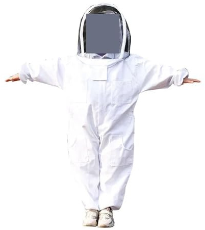 Beekeepers Bee Suit, Culture Children Anti-bee Suit Breathable Suit For Kids Beekeeping Practice Kid Beekeeping Clothing Beekeeping Tools ,Beekeeping Suit(Bianco,L)