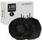 Geekria 100 Pairs Disposable Ear Covers for AKG Y500, Beats Solo 3, Solo 2, JBL TUNE 500BT, Sennheiser HD 239 Headphones, Stretchable & Hygienic Protectors (S/Black)