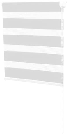IDMarket - Store Enrouleur zébré Jour Nuit 60 x 120 cm Blanc