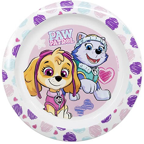 KINDERTELLER AUS BPA-FREIEM KUNSTSTOFF. MIKROWELLENSICHER | PAW PATROL GIRL SKETCH ESSENCE