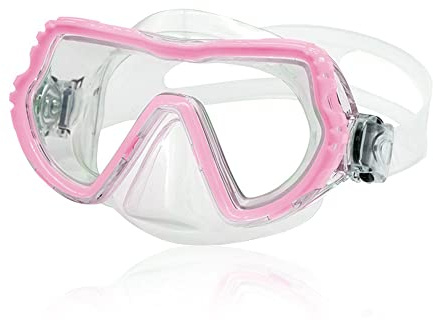 Roysmart Lunettes de plongée pour enfants, masque de plongée, sangle réglable en silicone, anti-fuite, masque en verre trempé pour enfants, garçons, filles