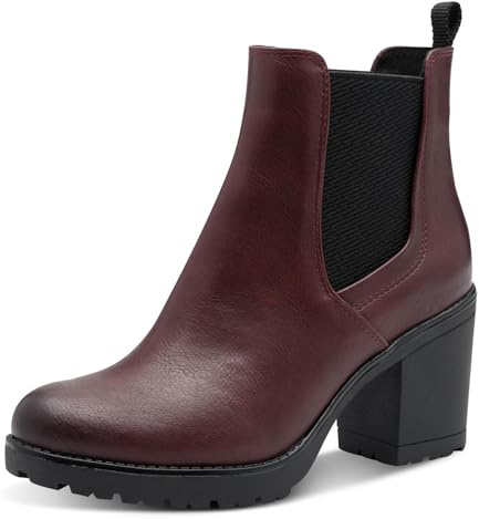 MARCO TOZZI Femme Chelsea-Stiefel 2-25414-41 Bottine, Bordeaux, 37 EU