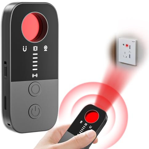 Wanzen Detektor,Versteckte Kamera Detektor,Abhörwanzen Aufspüren 5 Empfindlichkeitsstufen, 7 Modi Kamera Finder Detektor,AbhöRgeräTe Wanzen,Schützt Ihre Privatsphäre in Hotels, Büros und auf Reisen