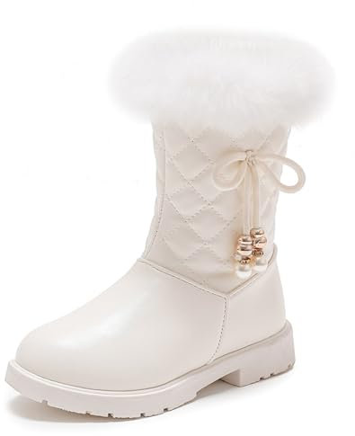 Costumi Di Carnevale Stivali Neve Bambino Stivali Da Inverno Per Bambini Ragazze Calda Neve Stivali Ragazzi Fodera Caldo Stivaletti Scarponi Da Sci All'aperto Carino Peluche Scarpe Scarpe Neve Bambino