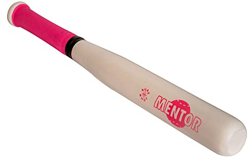 Sure Shot Mentor Rounders Bat | Official Size Wooden Bat with Comfortable Grip & Anti-Slip Design | Approved by Rounders England
