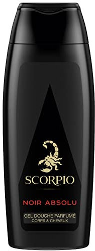 Scorpio - Gel doccia da uomo, colore: Nero Absolu – Flacone da 250 ml