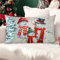 JOTOM Weihnachten Kissenbezug 30 x 50 cm Dekorativ Kissenhülle Winter Dekokissen Sofakissen Bezug für Sofa Couch Schlafzimmer Outdoor Bauernhof